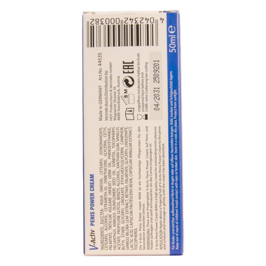 Crème stimulante pour le pénis v-activ pour hommes 50 ml – HOT
