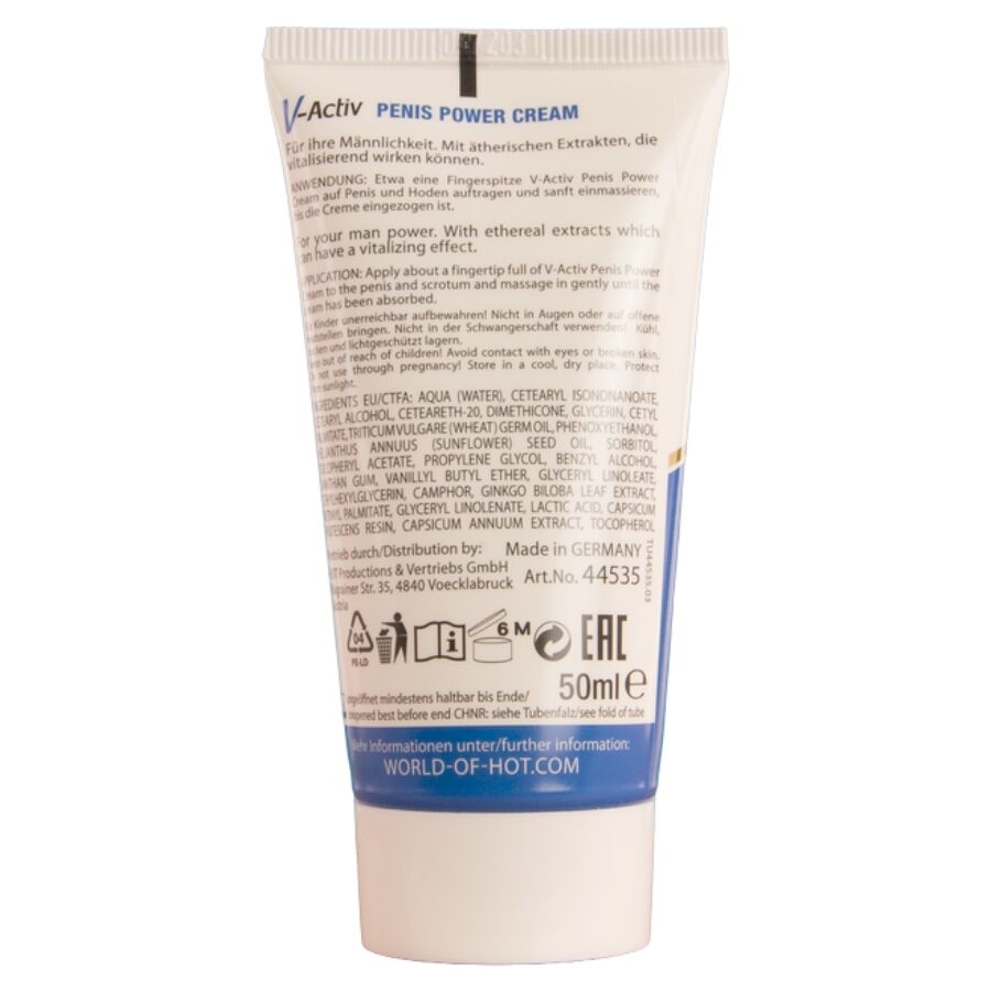Crème stimulante pour le pénis v-activ pour hommes 50 ml – HOT