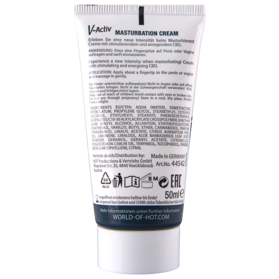 Crème de masturbation chaude au cbd unisexe 100 ml – HOT