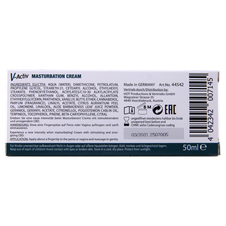 Crème de masturbation chaude au cbd unisexe 100 ml – HOT