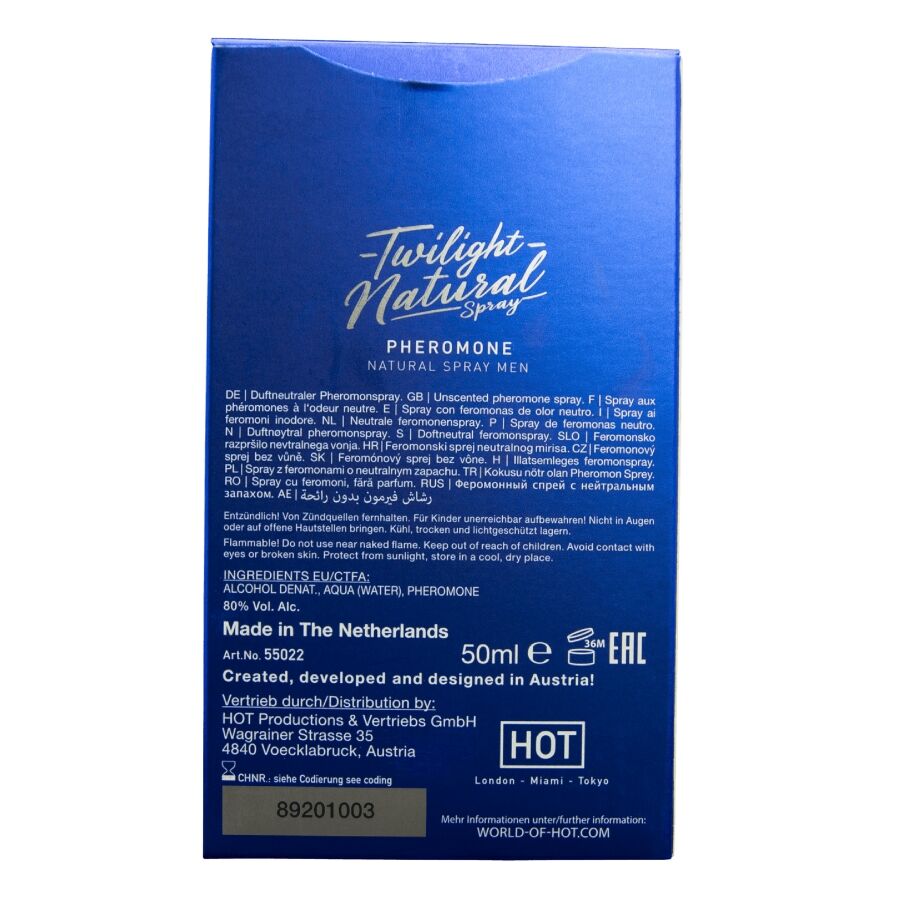 Twilight pheromone spray naturel pour hommes 50 ml – HOT