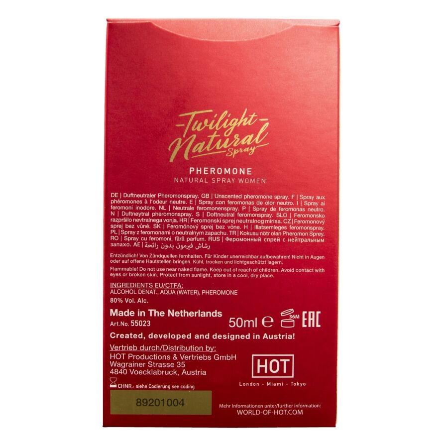 Phéromone twilight naturelle pour femmes 50 ml – HOT