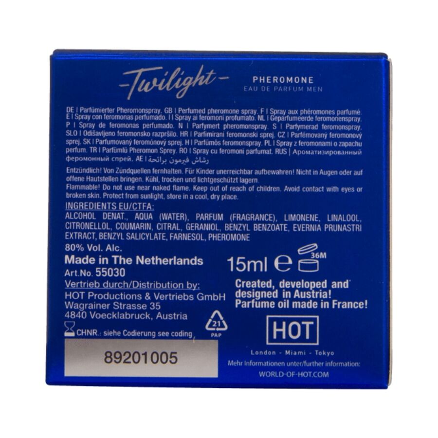 Parfum pheromone twilight pour homme 15 ml – HOT