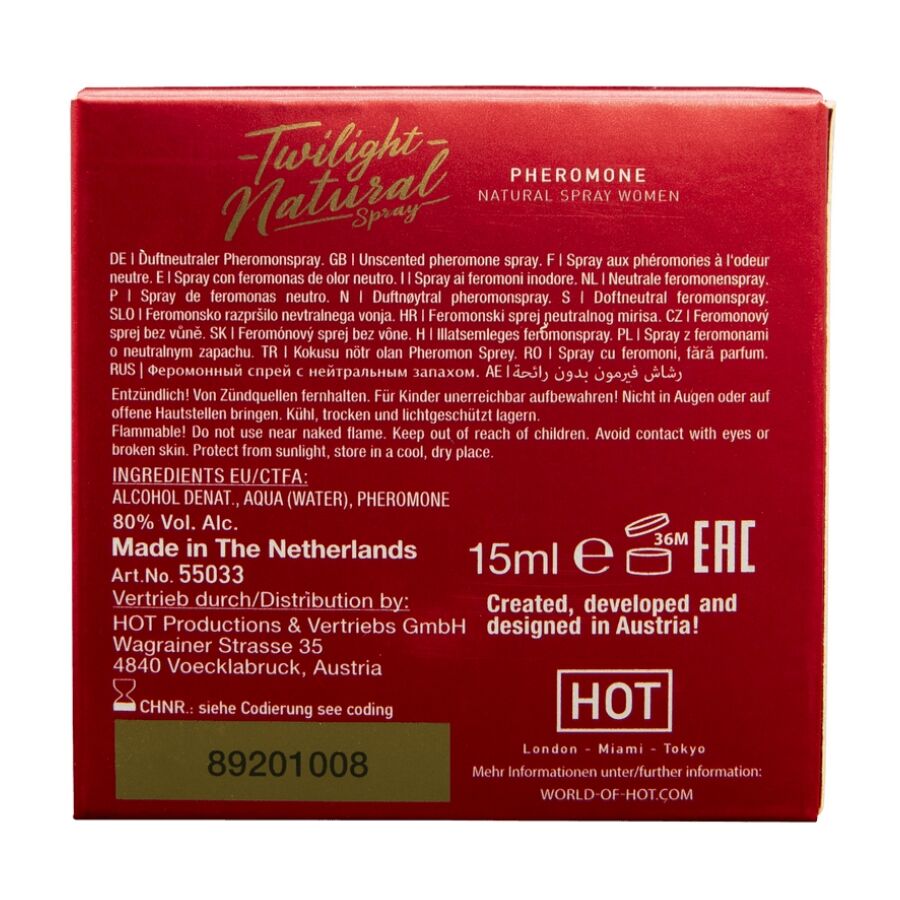 Phéromone twilight naturelle pour femmes 15 ml – HOT