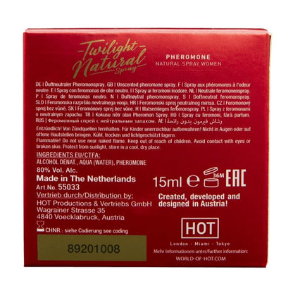 Phéromone twilight naturelle pour femmes 15 ml – HOT