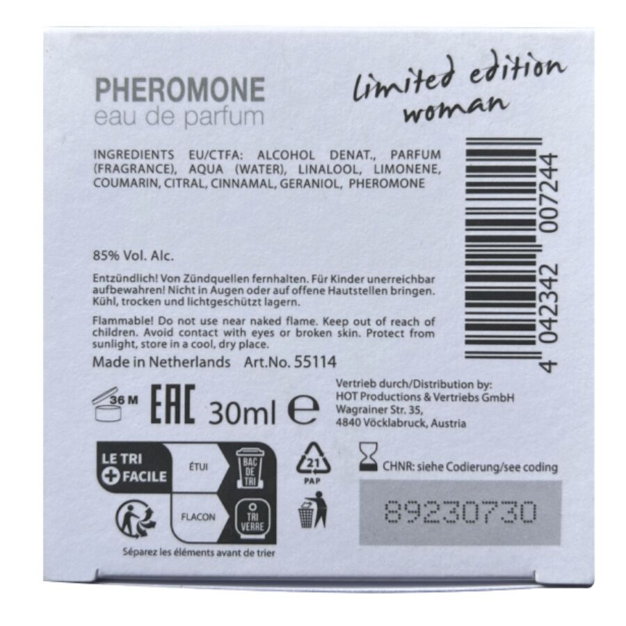 Parfum aux phéromones dubai édition limitée femme 30 ml – HOT