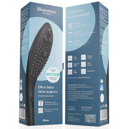 Stimulateur clitoridien pommeau de douche stimulant clitorial wave noir – Womanizer