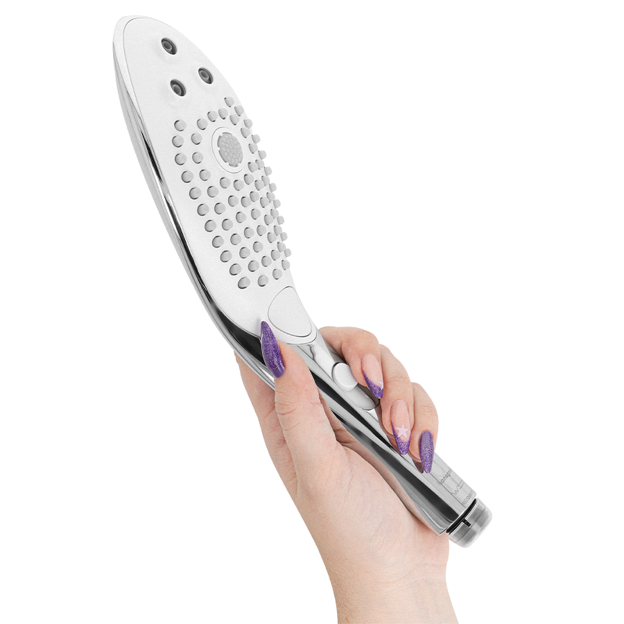 Stimulateur clitoridien pommeau de douche stimulant clitorial wave chrome – Womanizer