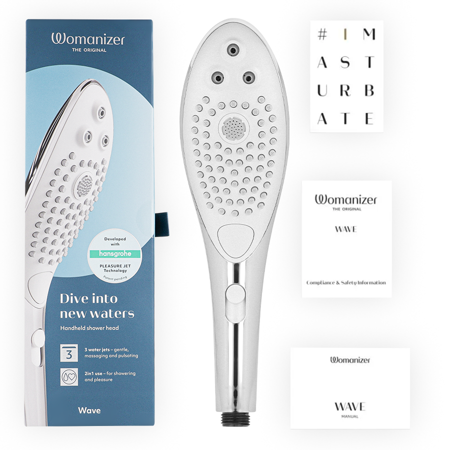 Stimulateur clitoridien pommeau de douche stimulant clitorial wave chrome – Womanizer