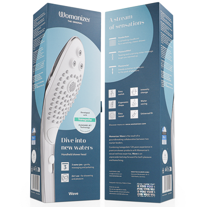 Stimulateur clitoridien pommeau de douche stimulant clitorial wave chrome – Womanizer