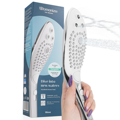 Stimulateur clitoridien pommeau de douche stimulant clitorial wave chrome – Womanizer