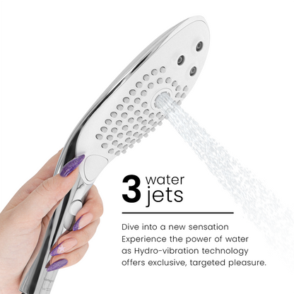 Stimulateur clitoridien pommeau de douche stimulant clitorial wave chrome – Womanizer