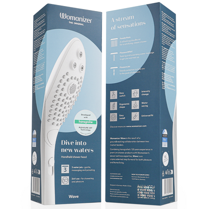 Stimulateur clitoridien pommeau de douche stimulant clitorial wave blanc – Womanizer