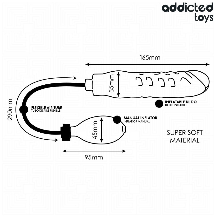 Godemichet gonflable modèle 3 – Addicted Toys
