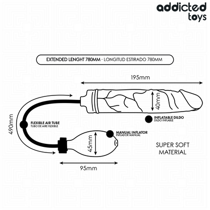 Godemichet gonflable modèle 4 – Addicted Toys