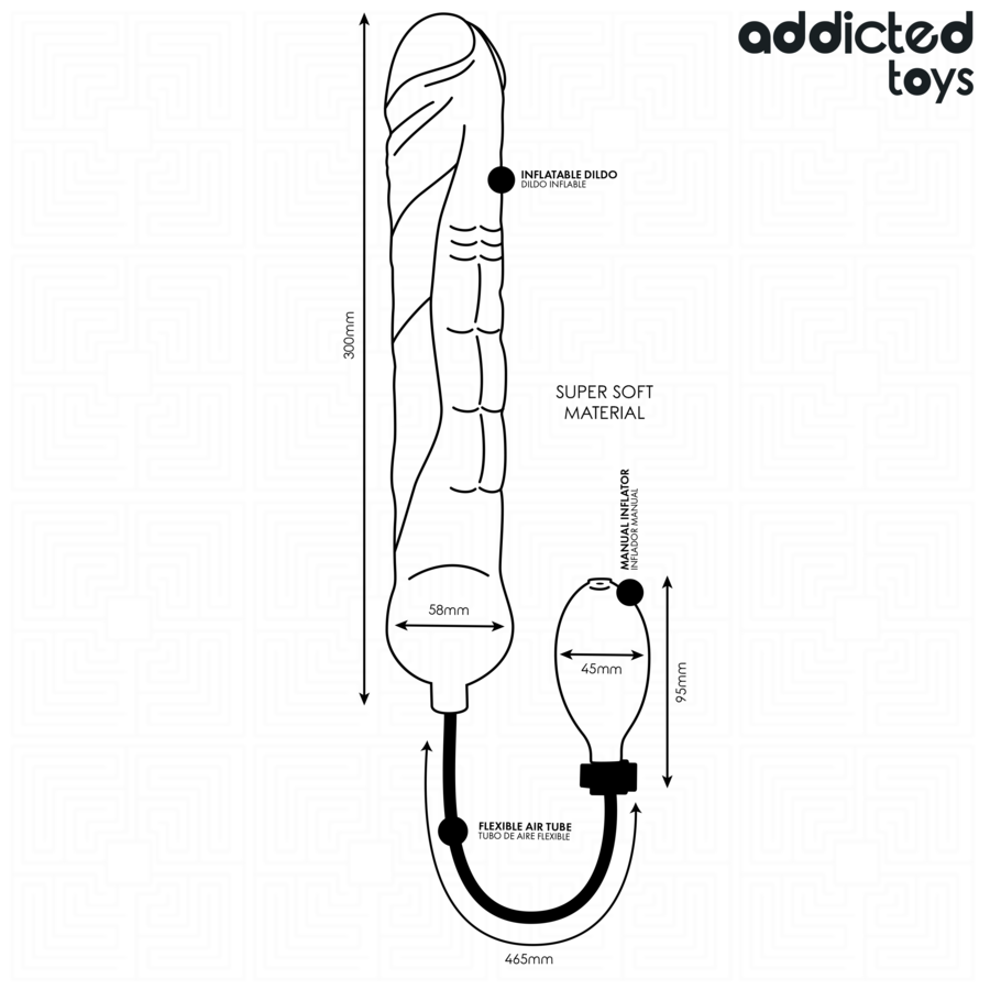 Godemichet gonflable XL modèle 5 – Addicted Toys