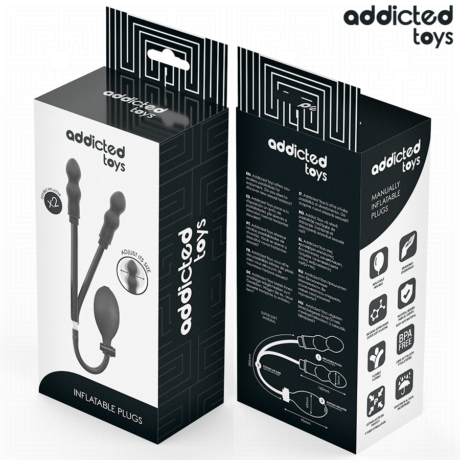 Plug anal double gonflable modèle 1 – Addicted Toys