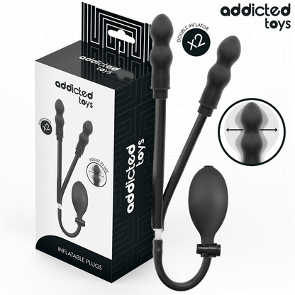 Plug anal double gonflable modèle 1 – Addicted Toys