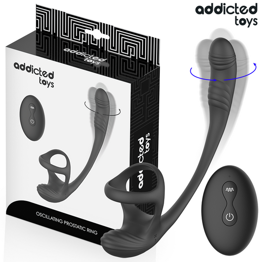 Plug anal avec vibration ondulation à 360° et stimulateur de testicules – Addicted Toys