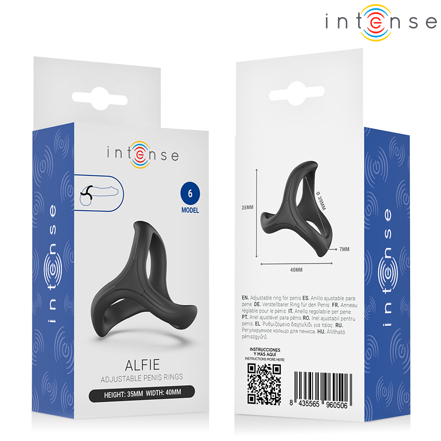 Alfie anneau pénis triple réglable modèle 6 – Intense