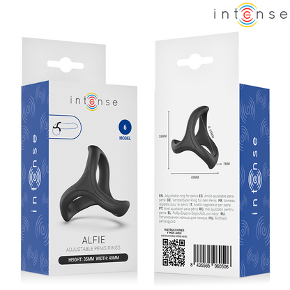 Alfie anneau pénis triple réglable modèle 6 – Intense