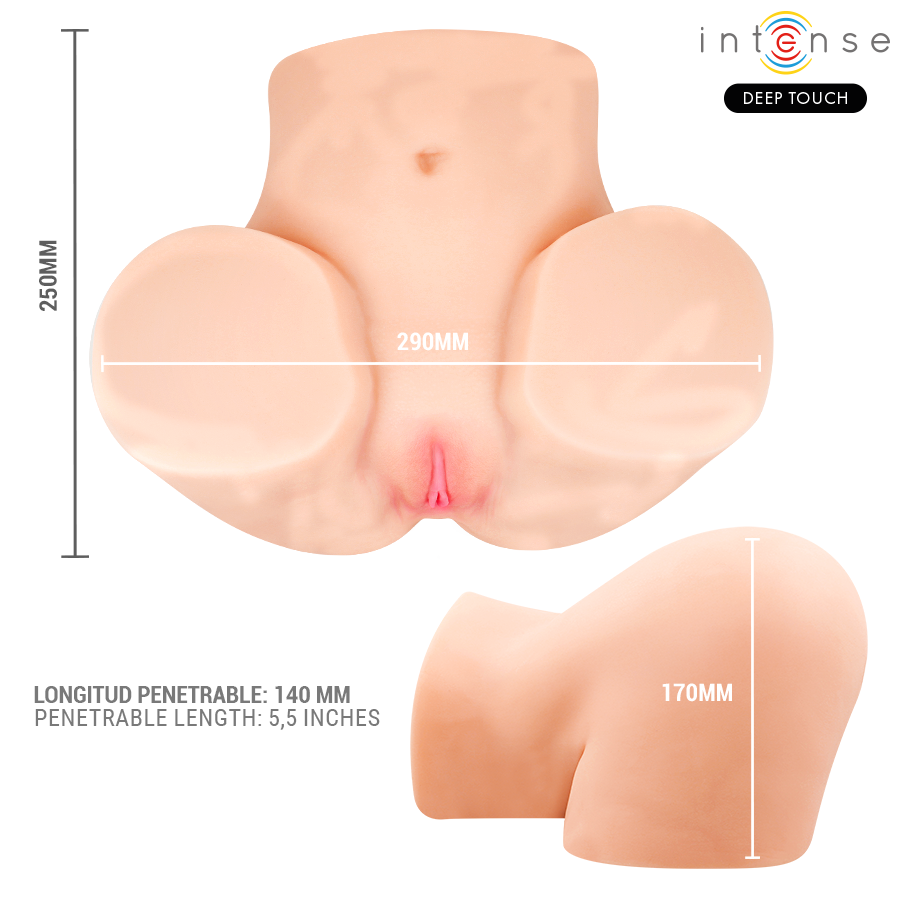 Masturbateur vaginal ginger avec succion chaleur vibration et effets vocaux télécommande