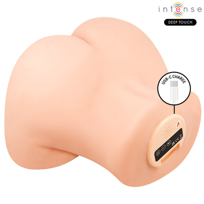 Masturbateur vaginal ginger avec succion chaleur vibration et effets vocaux télécommande