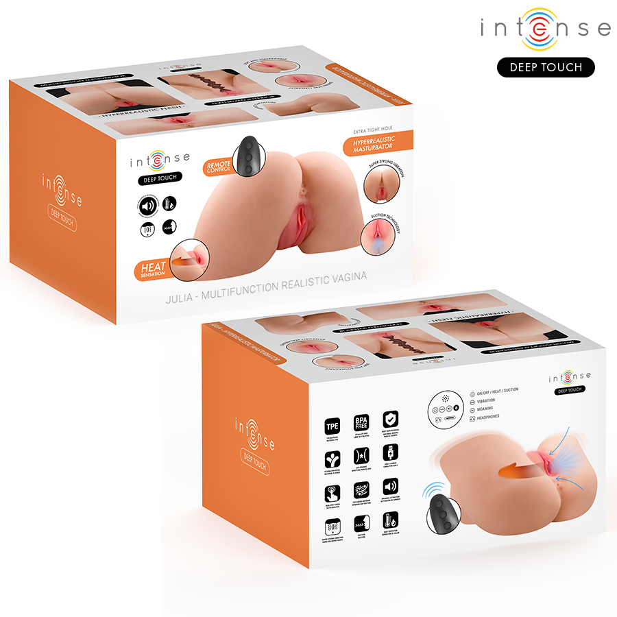 Julia masturbateur vaginal avec succion chaleur vibration et effets vocaux avec