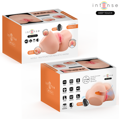 Masturbateur vaginal nicole avec effets de succion de chaleur de vibration et vocaux avec