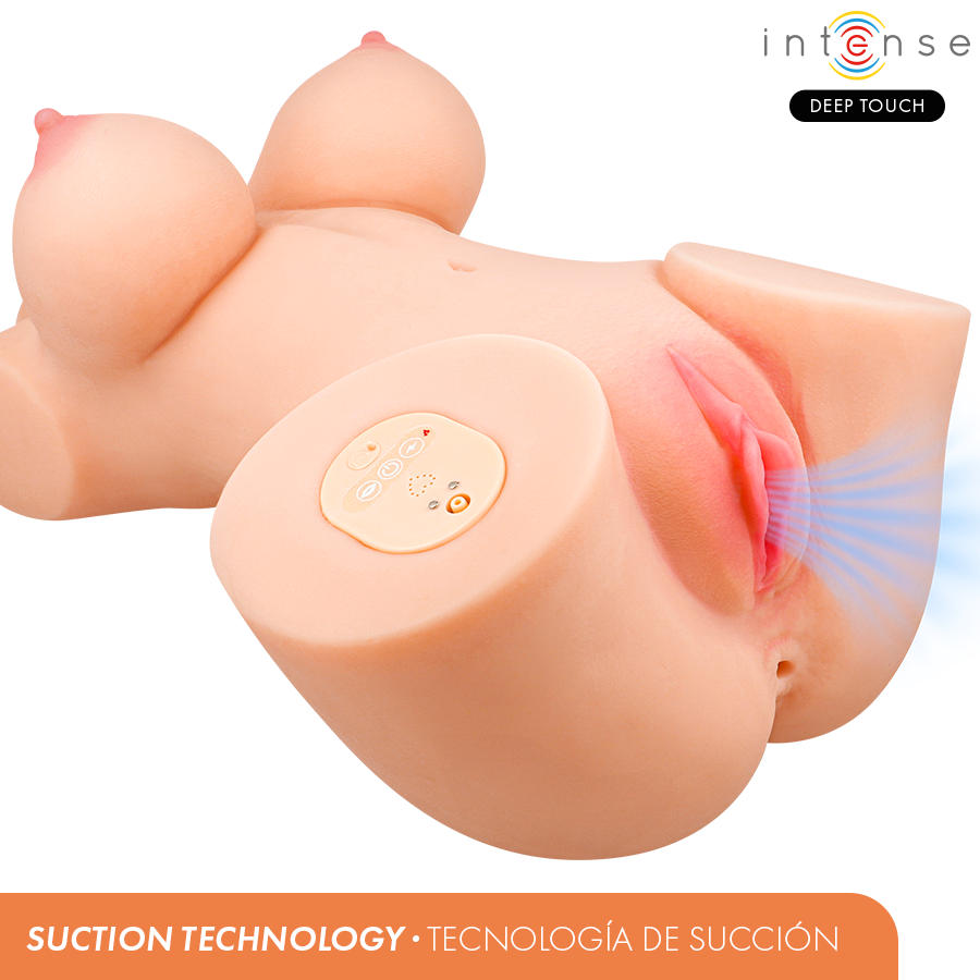 Masturbateur vero torse vagin avec succion chaleur vibration et effets vocaux avec