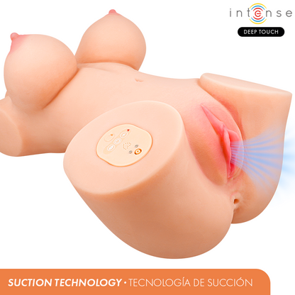 Masturbateur vero torse vagin avec succion chaleur vibration et effets vocaux avec