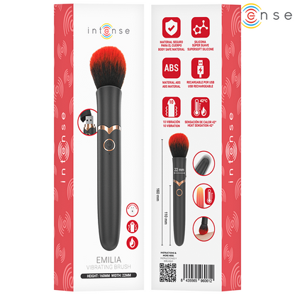 Vibrateur emilia brosse vibrante chauffante 16 cm – Intense