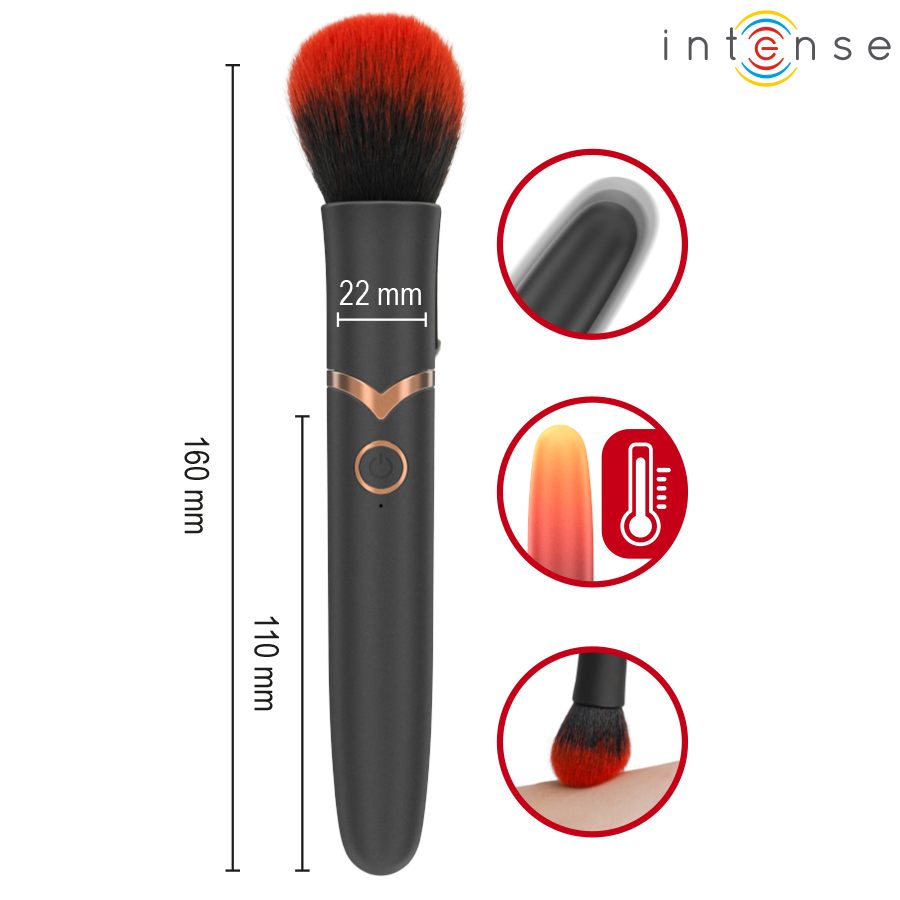 Vibrateur emilia brosse vibrante chauffante 16 cm – Intense