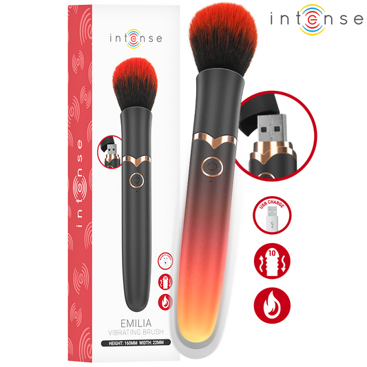 Vibrateur emilia brosse vibrante chauffante 16 cm – Intense