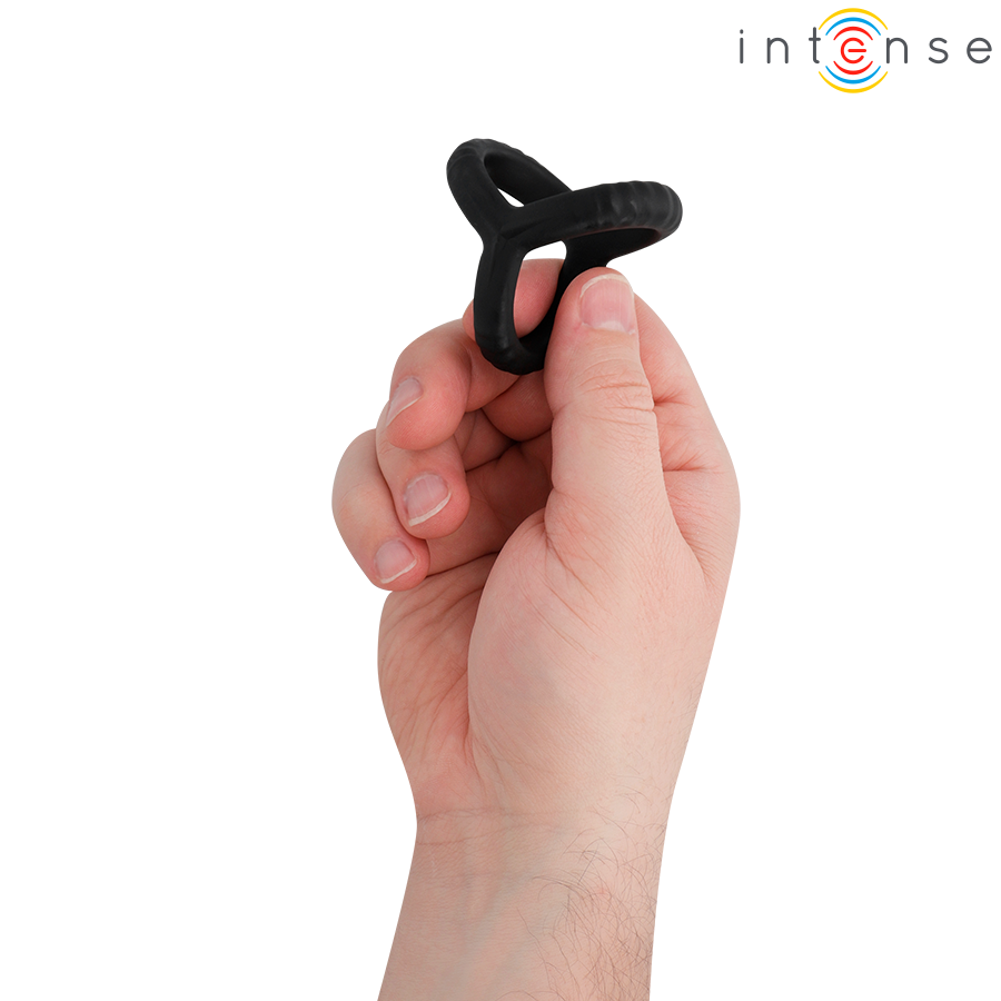 John anneau triple ajustable pour le pénis modèle 4 – Intense