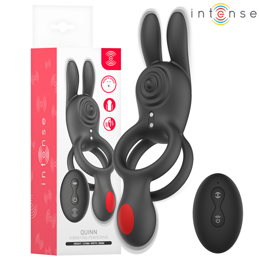 Quinn double vibration anneau avec télécommande – Intense