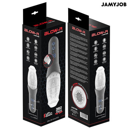 Masturbateur blow-r avec mouvement de poussée et de rotation – Jamyjob