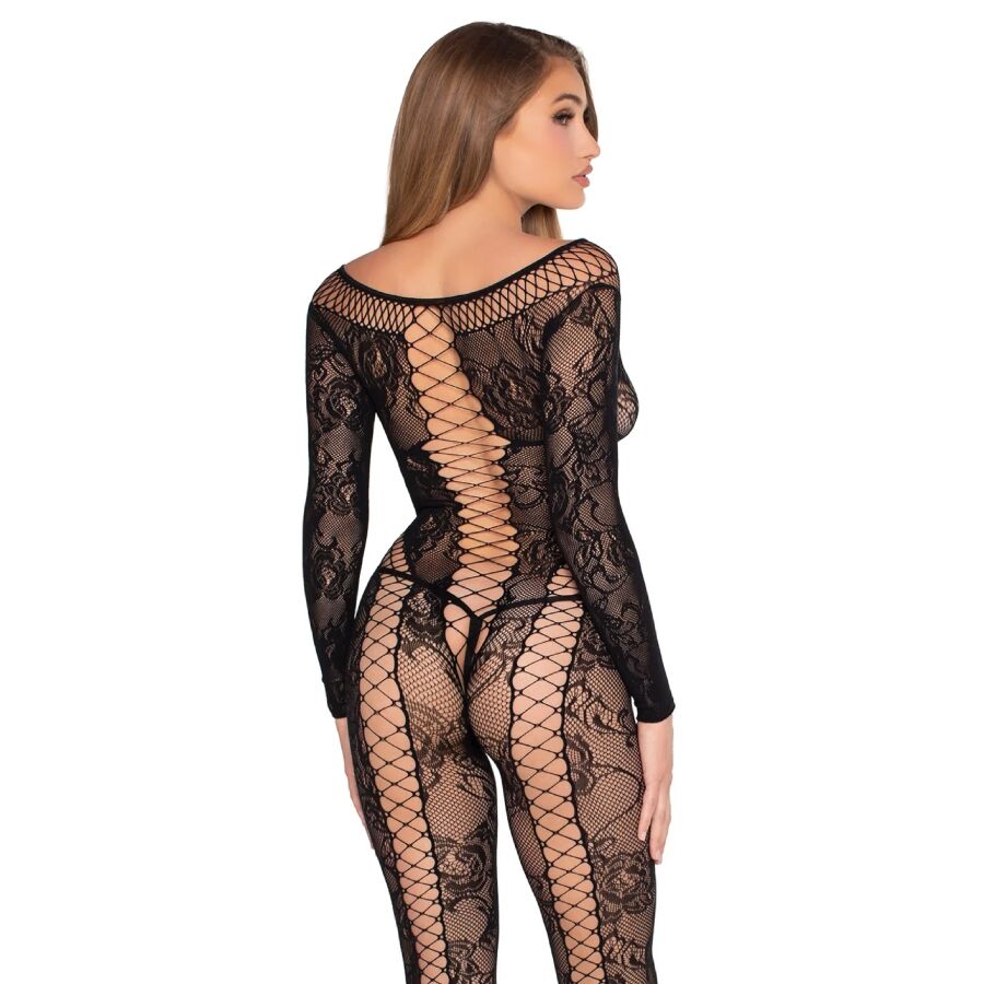 Body combinaison en résille et dentelle noir – Leg Avenue 89369