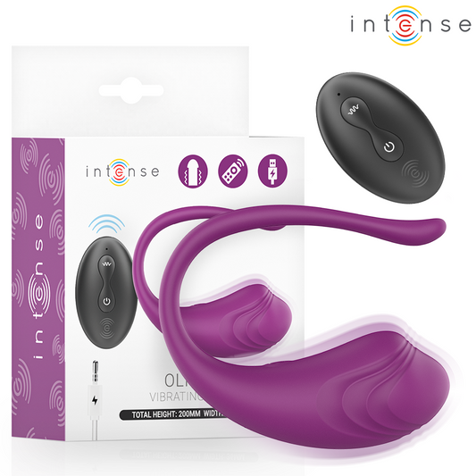 Vibrateur olivia œuf vibrant violet avec télécommande – Intense