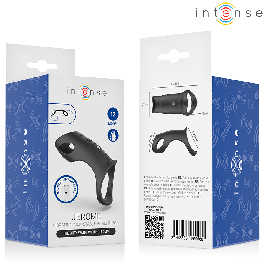 Vibrateur jerome anneau pénis vibrant réglable modèle 12 – Intense