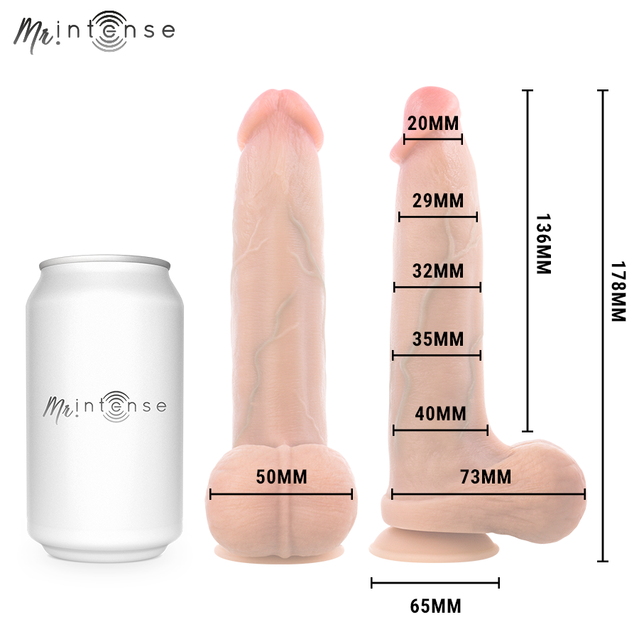 Bruce s pénis ultra-réaliste avec testicules 17,8 cm -ø- 4 cm – Mr Intense