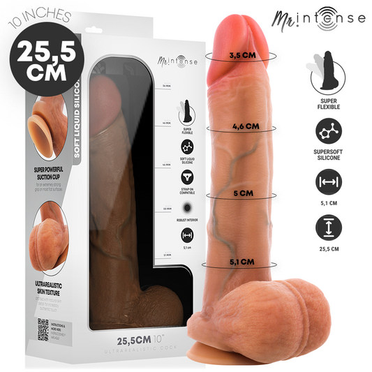 Gary XL pénis ultra-réaliste avec testicules 25,5 cm -ø- 5,1 cm – Mr Intense