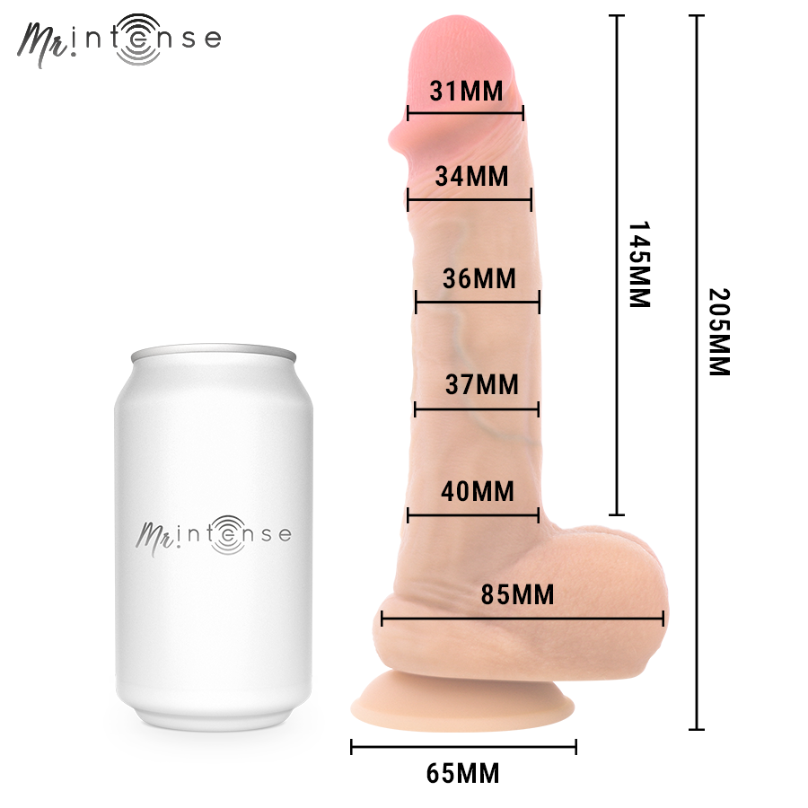 Danny pénis ultra-réaliste avec éjaculation et testicules 20,5 cm -ø- 4 cm – Mr Intense