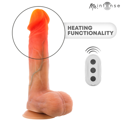 Logan vibrateur avec effet chauffant et télécommande 20 cm -ø- 4,1 cm – Mr Intense