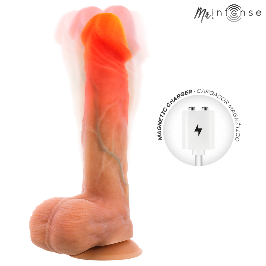 Logan vibrateur avec effet chauffant et télécommande 20 cm -ø- 4,1 cm – Mr Intense