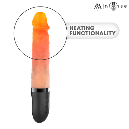 Jean vibrateur haut et bas avec effet chauffant 24 cm -ø- 3,8 cm – Mr Intense