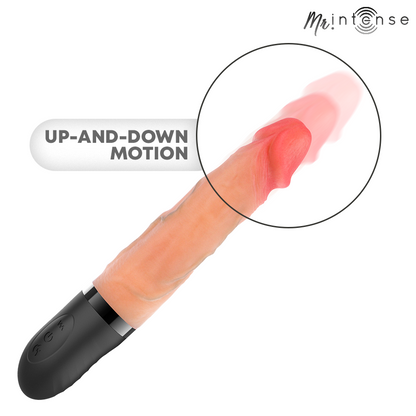 Jean vibrateur haut et bas avec effet chauffant 24 cm -ø- 3,8 cm – Mr Intense