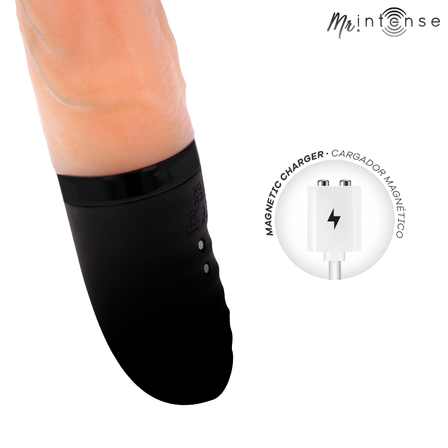 Jean vibrateur haut et bas avec effet chauffant 24 cm -ø- 3,8 cm – Mr Intense