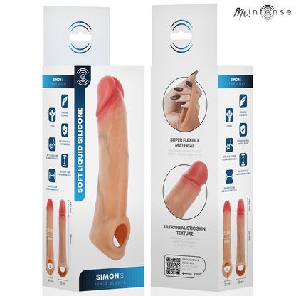 Simon manchon pénis ultra-réaliste s 13 cm -ø- 4 cm – Mr Intense