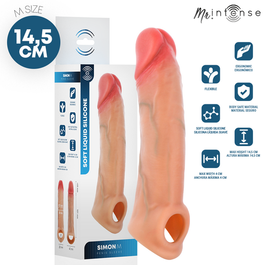 Simon manchon pénis m 14,5 cm -ø- 4 cm – Mr Intense